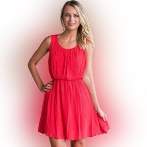 Sweet Rain pink flowy dress size small